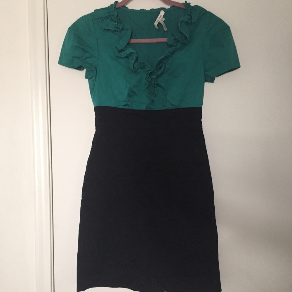 Max and Cleo Fitted Ruffle Dress